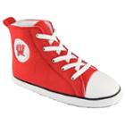 Adult Wisconsin Badgers Hight-top Sneaker Slippers, Size: Xs, Red