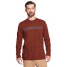 Men's Arrow Classic-fit Striped Mock-layer Tee, Size: Medium, Med Red