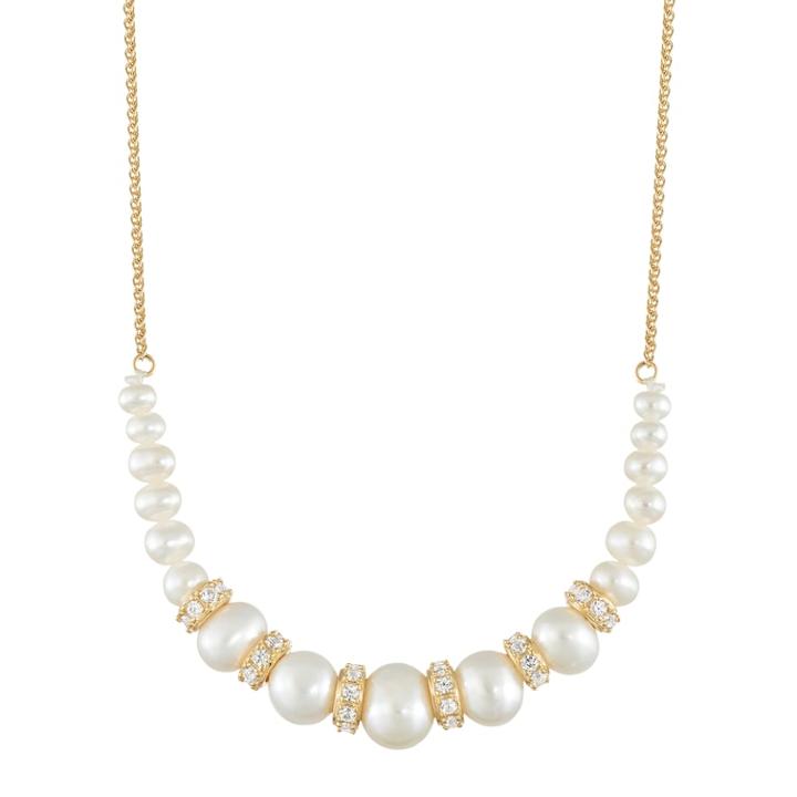 Sterling Silver Freshwater Cultured Pearl Graduated Necklace, Women's, Size: 18, White