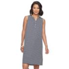 Women's Croft & Barrow&reg; Sleeveless Shift Dress, Size: Xl, Dark Blue