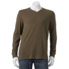 Big & Tall Croft & Barrow&reg; Classic-fit Easy-care V-neck Tee, Men's, Size: 2xb, Dark Brown
