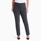 Plus Size Gloria Vanderbilt Amanda High-rise Ponte Pants, Women's, Size: 20w T/l, Black