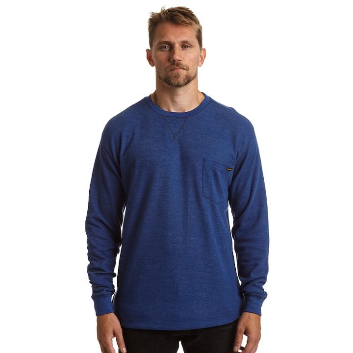 Men's Stanley Classic-fit Waffle-weave Thermal Pocket Tee, Size: Xxl, Blue