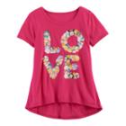 Disney's Tsum Tsum Girls 7-16 Love Glitter Graphic Tee, Size: Medium, Brt Pink