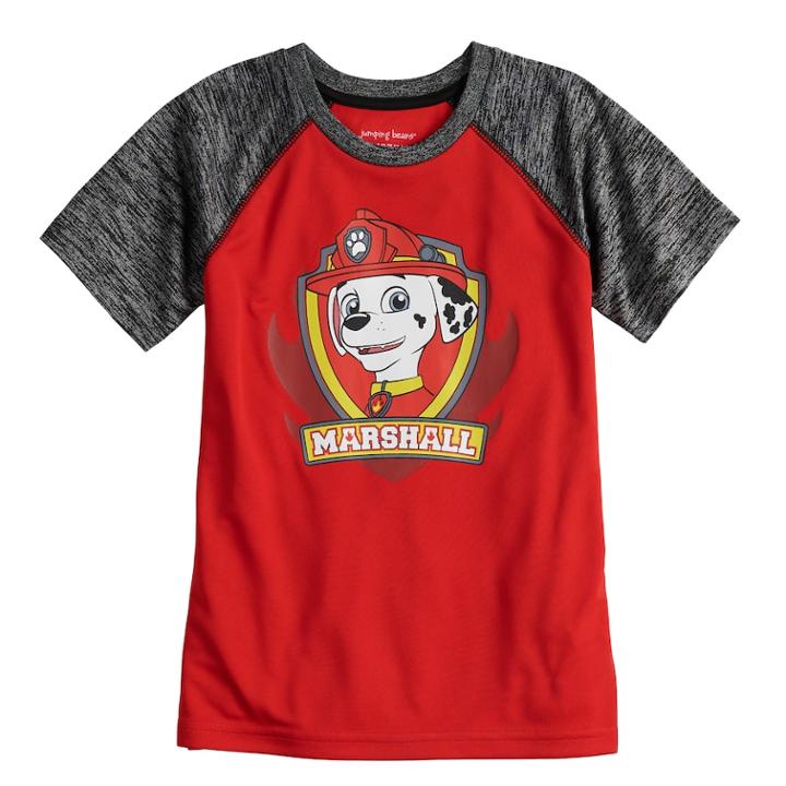 Boys 4-10 Jumping Beans&reg; Paw Patrol Marshall Active Raglan Tee, Size: 6, Med Red