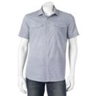 Men's Apt. 9&reg; Modern-fit Plaid Two-pocket Button-down Shirt, Size: Large, Black