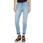 Women's Earl Jean Embroidered Skinny Ankle Jeans, Size: 14, Blue Other