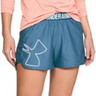 Women's Under Armour Play Up Graphic Mid-rise Shorts, Size: Xs, Blue (navy)