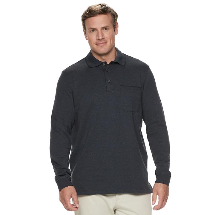 Big & Tall Van Heusen Flex Classic-fit Stretch Polo, Men's, Size: L Tall, Blue