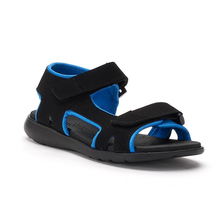 Boys 4-20 Tek Gear&reg; Adjustable Tech Sandals, Size: 7, Blue (navy)