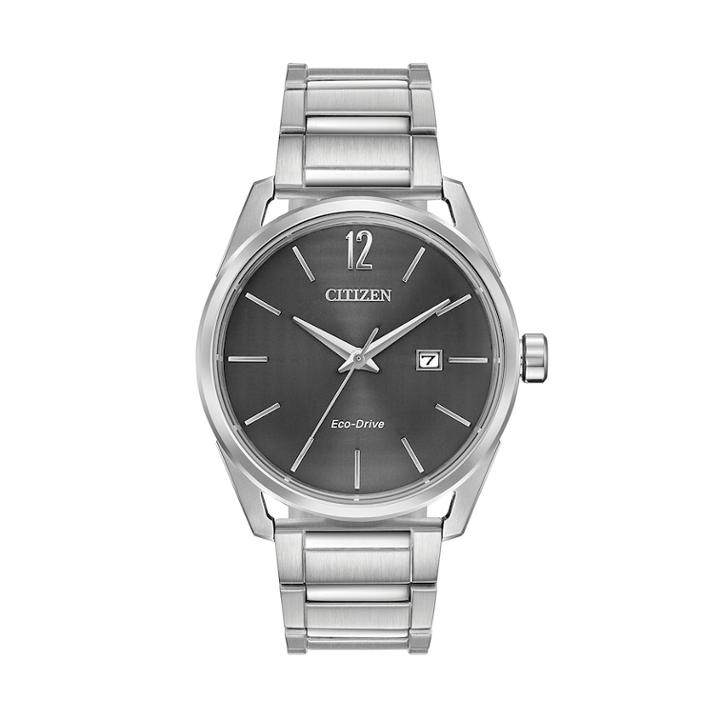 Drive From Citizen Eco-drive Men's Cto Stainless Steel Watch - Bm7410-51h, Size: Large, Grey
