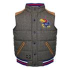 Men's Franchise Club Kansas Jayhawks Legacy Reversible Vest, Size: Xxl, Grey