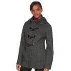 Women's Seb Hooded Toggle Fleece Jacket, Size: Large, Black
