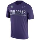Men's Nike Kansas State Wildcats Legend Staff Sideline Dri-fit Tee, Size: Medium, Purple