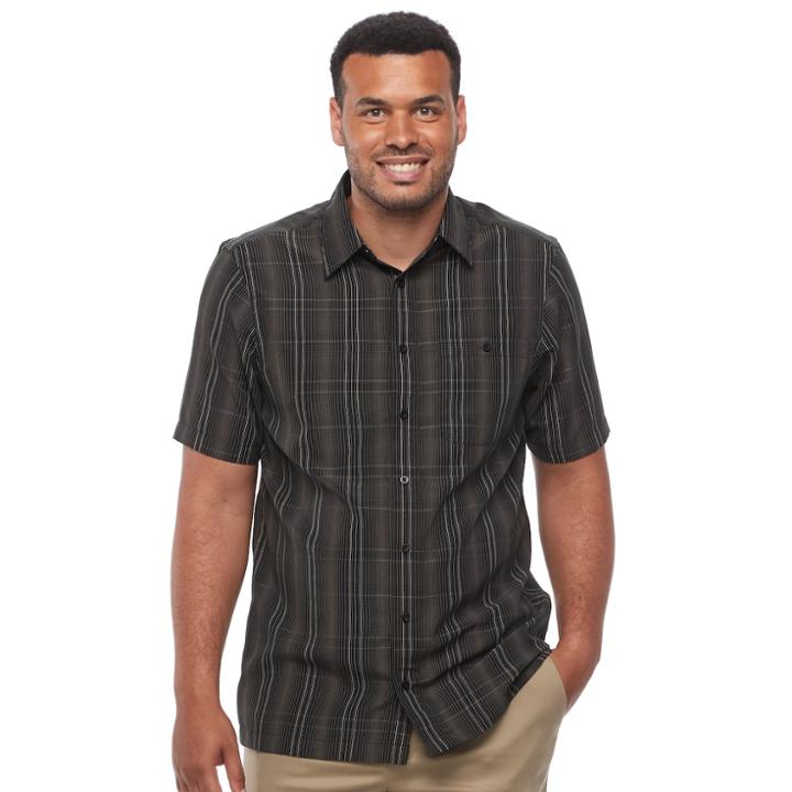 Big & Tall Haggar Classic-fit Microfiber Easy-care Button-down Shirt, Men's, Size: 3xl Tall, White Oth
