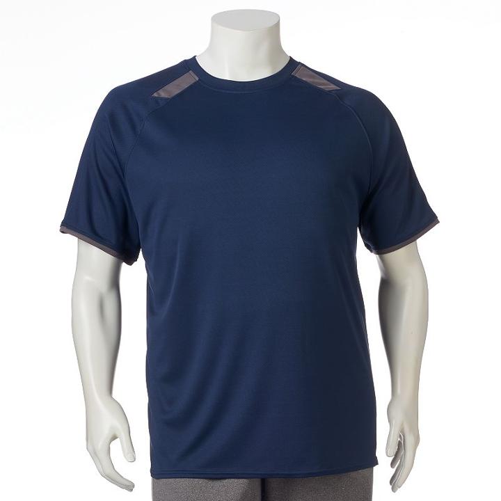 Big & Tall Russell Dri-power Performance Tee, Men's, Size: Xl Tall, Blue (navy)