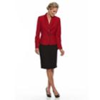 Women's Le Suit Mlange 2-button Skirt Suit Set, Size: 6, Med Red