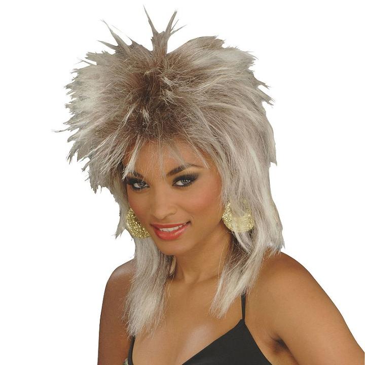 Adult Rocker Blonde Costume Wig, Yellow