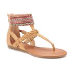 So&reg; Captain Women's Sandals, Girl's, Size: Medium (7), Beig/green (beig/khaki)