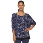 Women's Gaiam Crossback Dolman Tee, Size: Large, Pink Ovrfl