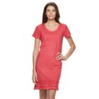 Women's Caribbean Joe Ruffle Scoopneck Dress, Size: Small, Ovrfl Oth