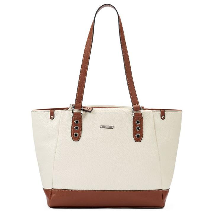 Chaps Valerie Tote, Women's, White