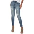 Juniors' Mudd&reg; High-waisted 4-way Stretch Ankle Jeggings, Teens, Size: 11, Dark Blue