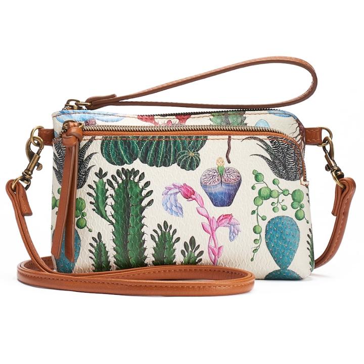 T-shirt & Jeans Convertible Crossbody Bag, Women's, White