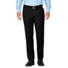 Men's J.m. Haggar Luxury Comfort Slim-fit 4-way Stretch Flat-front Casual Pants, Size: 32x30, Black
