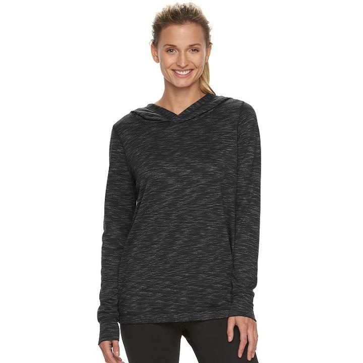 Women's Tek Gear&reg; Banded Bottom Hoodie, Size: Xs, Black