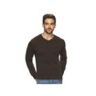 Men's Marc Anthony Slim-fit Cashmere V-neck Sweater, Size: Small, Brown Oth
