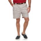 Big & Tall Croft & Barrow&reg; Relaxed-fit Side-elastic Twill Cargo Shorts, Men's, Size: 46, Med Grey
