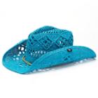 Peter Grimm Ariel Straw Cowboy Hat, Women's, Blue
