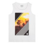 Boys 4-7 Hurley Los Angeles Graphic Tank Top, Size: 4, White