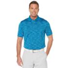 Men's Grand Slam Regular-fit Space-dyed Performance Golf Polo, Size: Small, Light Blue