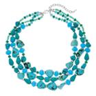 Napier Simulated Turquoise Beaded Multi Strand Necklace, Women's, Turq/aqua