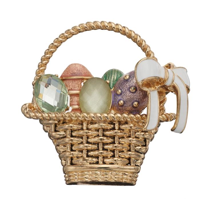Napier Easter Basket Pin, Women's, Multicolor