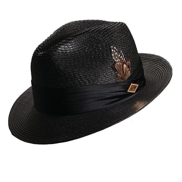 Stacy Adams Milan Pinch-front Fedora - Men, Size: Large, Black