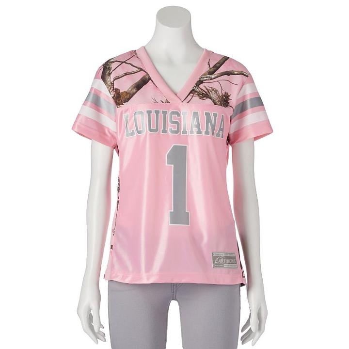 Women's Realtree University Of Louisiana At Lafayette Game Day Jersey, Size: Xl, Pink
