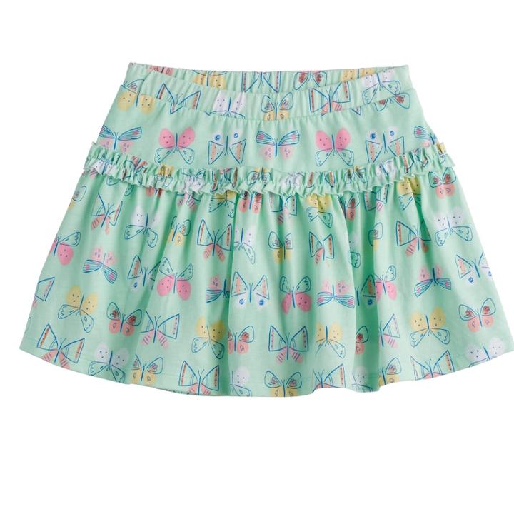 Girls 4-10 Jumping Beans&reg; Pattern Ruffled Skort, Size: 6, Lt Green