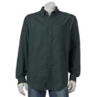 Big & Tall Croft & Barrow&reg; Classic-fit Plaid Flannel Button-down Shirt, Men's, Size: 3xl Tall, Dark Green