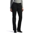 Women's Lee Modern Fit Curvy Bootcut Jeans, Size: 10 T/l, Black