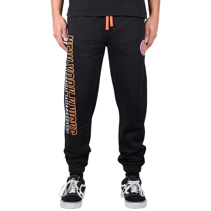 Men's New York Knicks Split Jogger Pants, Size: Large, Black