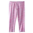 Girls 7-16 & Plus Size So&reg; Patterned Capri Leggings, Girl's, Size: 16, Brt Pink