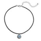 Napier Round Pendant Cord Choker Necklace, Women's, Blue
