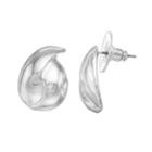 Napier Wavy Nickel Free Teardrop Earrings, Women's, Silver