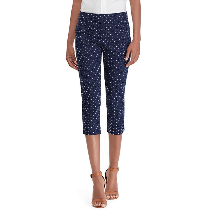 Women's Chaps Slim Fit Capris, Size: 16, Blue (navy)