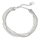 Simply Vera Vera Wang Simulated Pearl Multi Strand Choker Necklace, Women's, White