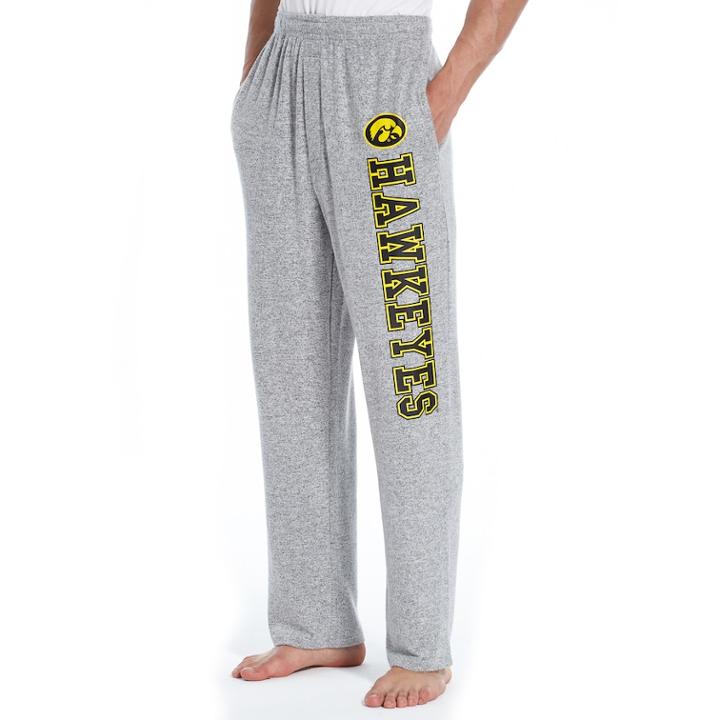 Men's Concepts Sport Iowa Hawkeyes Reprise Lounge Pants, Size: Small, Grey
