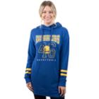 Women's Golden State Warriors Oversized Varsity Hoodie, Size: Large, Blue